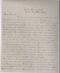 Clark Letter, Page 1